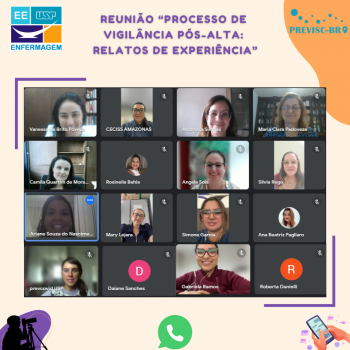 Reunião – Processo de vigilância pós-alta: relatos de experiência