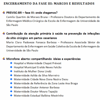 11º Webinário – Diálogos da Prática – PREVISC-BR – Encerramento da fase III: marcos e resultados
